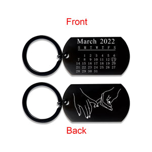 Special Date Keyring Calendar Anniversary Home Housew