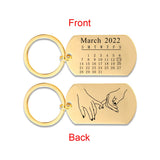 Special Date Keyring Calendar Anniversary Home Housew