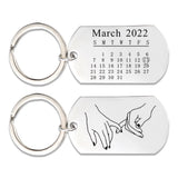 Special Date Keyring Calendar Anniversary Home Housew