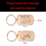 Special Date Keyring Calendar Anniversary Home Housew