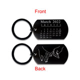 Special Date Keyring Calendar Anniversary Home Housew