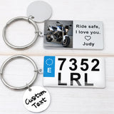 Personalised Car Number Plate Keychain, Driver Gift For Him