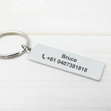 Personalized Car Plate Keychain Driver Gift Anti-lost Keyring