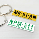 Personalized Car Plate Keychain Driver Gift Anti-lost Keyring