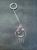 Engraved Love Pendant Keychain for Couples - Tie the Key