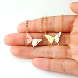 Butterfly Pendant 26 Letter Necklace Women Choker Stainless Steel Jewelry Gift