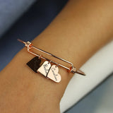 Love Name Bangle Stainless Steel Women Jewelry Party Gift