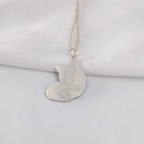 Personalized Cat Dog Photo Necklace Engraved Name Memorial Jewelry