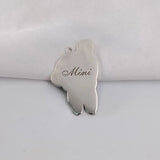 Personalized Cat Dog Photo Necklace Engraved Name Memorial Jewelry