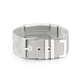 Unisex Medical ID Bracelet Watch Chain Stainless Steel Plate