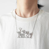 Kid's Art Stainless Steel Choker Necklace