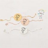Kids Handwriting Bracelet Personalized Stainless Steel Signature Keepsake