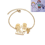 Kid's Drawing Bracelet Stainless Steel Personalized Mom Jewelry