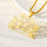 Kids Art Necklace Custom Pendant Stainless Steel