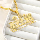 Kids Art Necklace Custom Pendant Stainless Steel