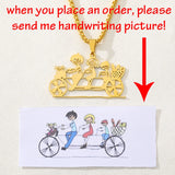 Kids Art Necklace Custom Pendant Stainless Steel