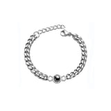 Circle Pendant Projection Photo Bracelet Couple Jewelry Memorial Gift Him