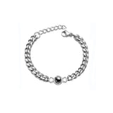 Circle Pendant Projection Photo Bracelet Couples Memorial Gift