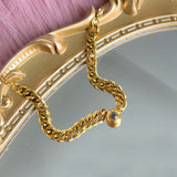 Circle Pendant Projection Photo Bracelet Couple Jewelry Memorial Gift