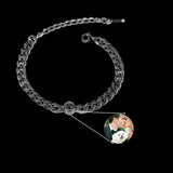 Circle Pendant Photo Bracelet Memorial Gift