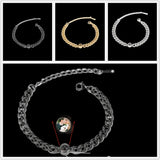 Circle Pendant Photo Bracelet Memorial Gift