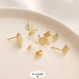 14K Disc S925 Silver Hanging Earring DIY Jewelry Material