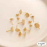 14K Disc S925 Silver Hanging Earring DIY Jewelry Material