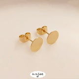 14K Disc S925 Silver Hanging Earring DIY Jewelry Material