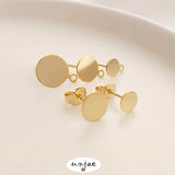 14K Disc S925 Silver Hanging Earring DIY Jewelry Material