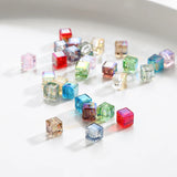 Colorful Aurora Square Sugar Crystal Beads DIY Bracelet Necklace Material