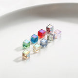 Colorful Aurora Square Sugar Crystal Beads DIY Bracelet Necklace Material