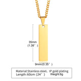 Personalized Coordinate Necklace Pendant, Stainless Steel Couple Jewelry