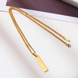 Personalized Coordinate Necklace Pendant, Stainless Steel Couple Jewelry
