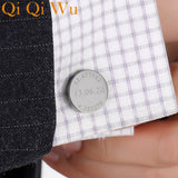Personalized Mens Cufflinks Engraved Name Initials French Shirt Cufflink