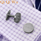 Personalized Mens Cufflinks Engraved Name Initials French Shirt Cufflink
