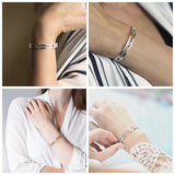 Custom Coordinates Cuff Bracelet Roman Numeral Date Bangle