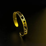 Custom Coordinates Cuff Bracelet Roman Numeral Date Bangle