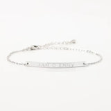 Engraved Couple Bracelet Stainless Steel Personalized Gift