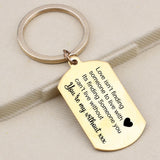Personalized Lover's Name Keyrings Stainless Steel Pendant Bag Charms