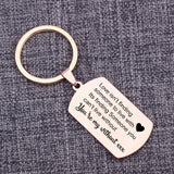 Personalized Lover's Name Keyrings Stainless Steel Pendant Bag Charms