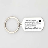Personalized Lover's Name Keyrings Stainless Steel Pendant Bag Charms