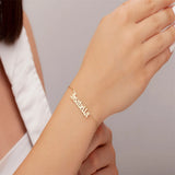 Personalized Couple Name Bracelet Stainless Steel Valentines Gift