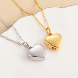 Engravable Heart Cremation Necklace for Ashes
