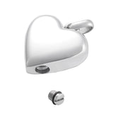 Engravable Heart Cremation Necklace for Ashes