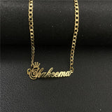 Crown Anklet Name Stainless Steel Jewelry