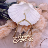 Crown Bracelet Heart Name Bracelet Personalized Jewelry