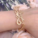 Crown Bracelet Heart Name Bracelet Personalized Jewelry