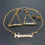Personalized Crown Name Jewelry Set for Baby Girls Boy Gift