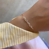 Personalized Crystal Name Bracelet with Diamond for Women