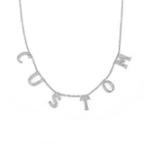 Crystal Pendant Necklace Stone Chain Zirconia Necklaces Women